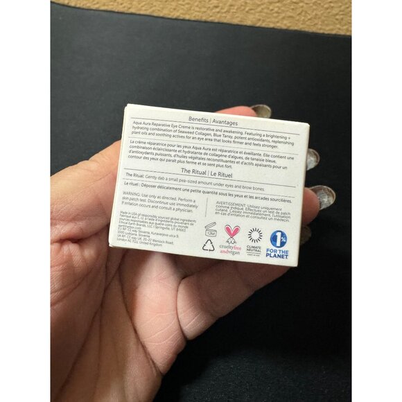 Earth Harbor Aqua Aura Reparative Eye Creme Brightening & Firming 0.5 Oz… - Picture 2 of 4